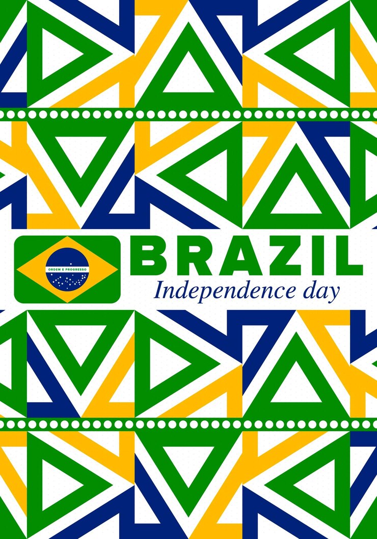Vetor dia da independência do brasil feriado nacional dia da liberdade brasil bandeira patriótica brasileira vetor