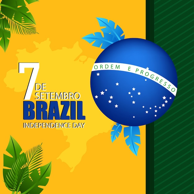 Vetor dia da independência do brasil