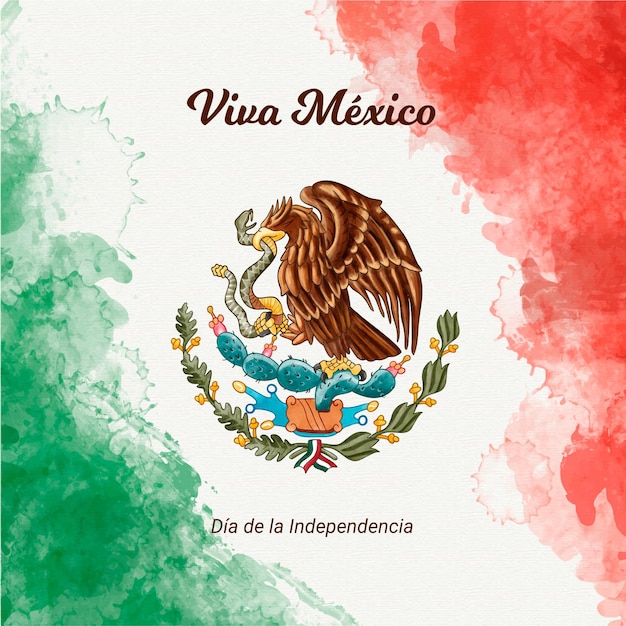 Vetor dia da independência do méxico