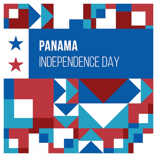 Vetor dia da independência do panamá abstrato