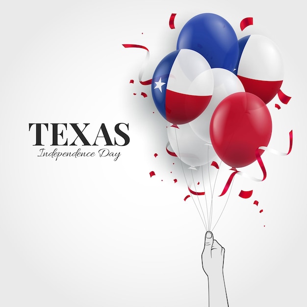 Vetor dia da independência do texas