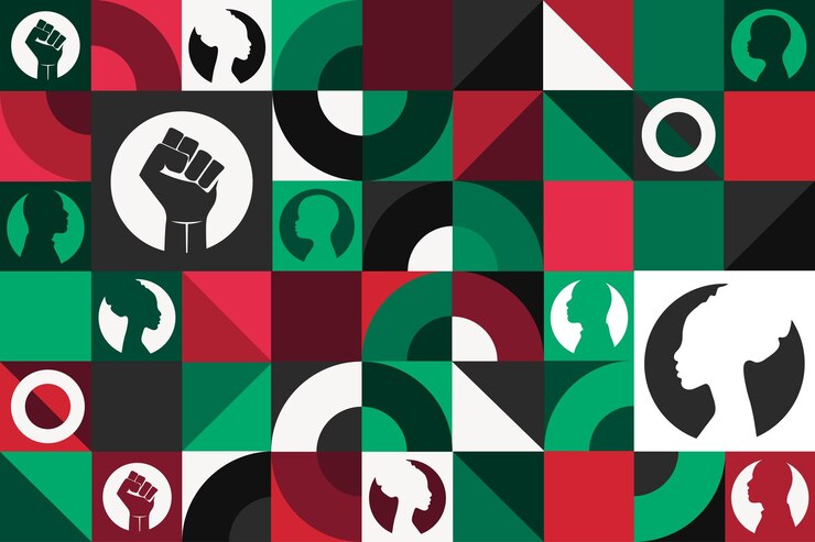 Vetor dia da liberdade de junho, 19 de junho, padrão geométrico sem costura modelo para pôster de cartão de banner de fundo ilustração vetorial eps10