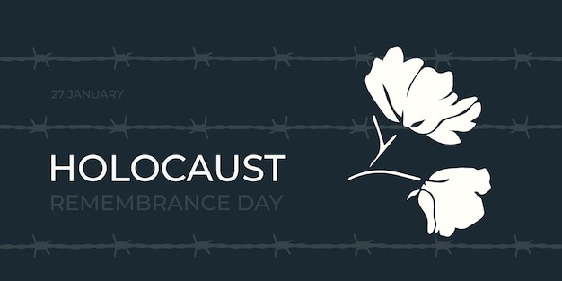 Vetor dia da memória do holocausto.