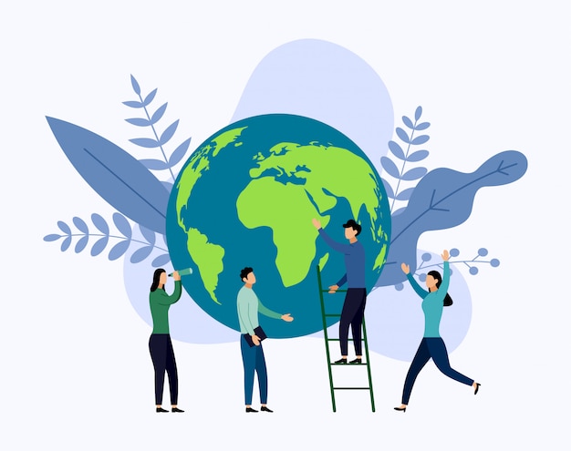 Dia da Terra com a w ld, eco friendly,