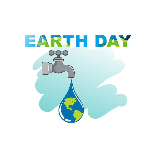Vetor dia da terra dia internacional da mãe terra problemas ambientais e protecção do ambiente vect