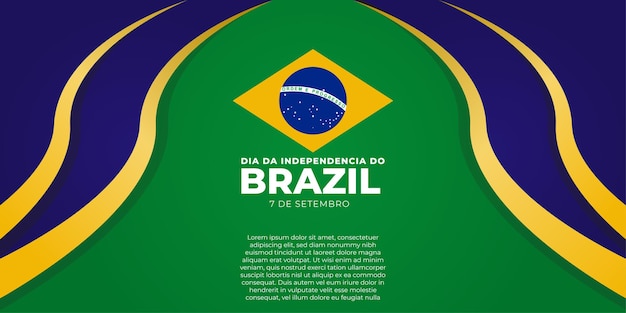 Dia de independência feliz do brasil