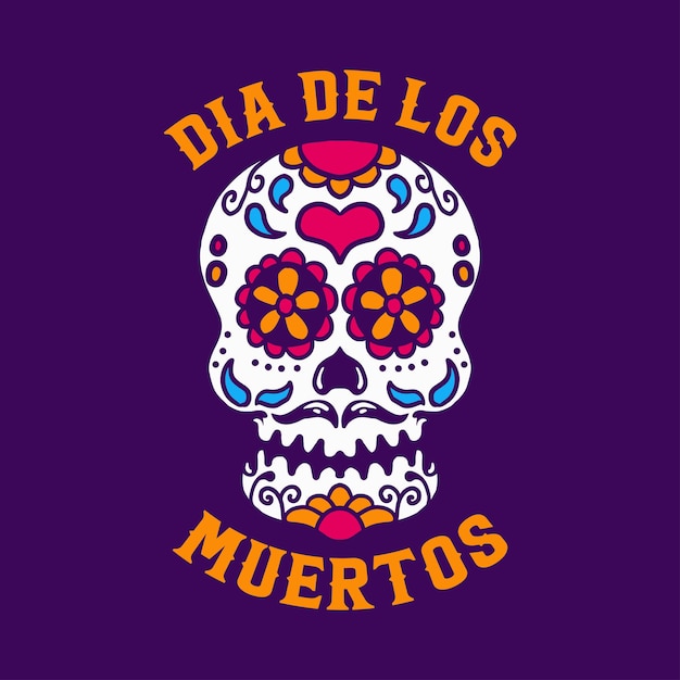 Vetor dia de los muertos