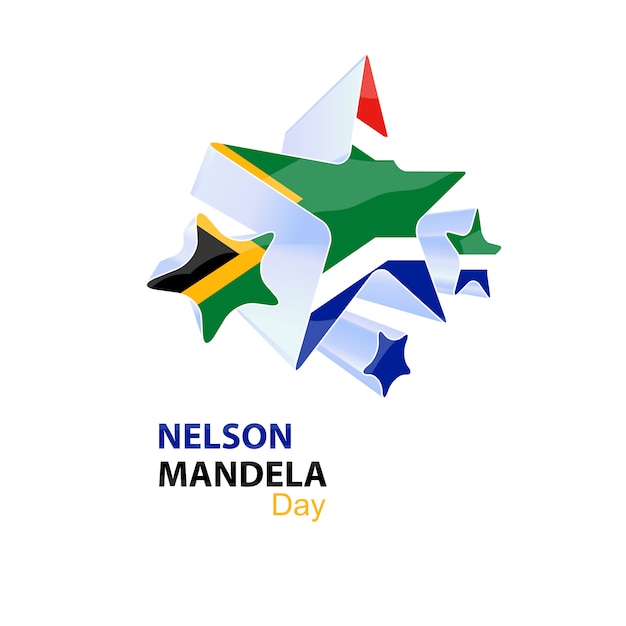 Vetor dia de nelson mandela