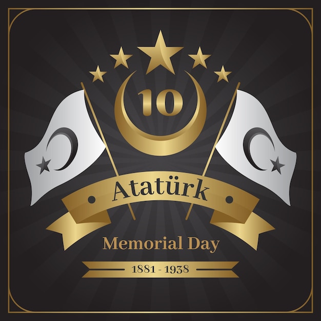 Dia do memorial dourado do ataturk