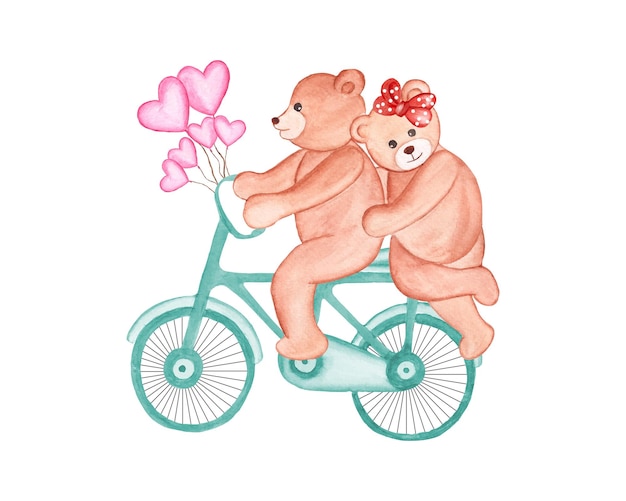 Dia dos Namorados Urso clipart, Casal urso Sublimação para t-shirt