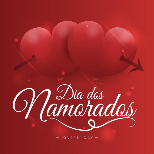 Vetor dia dos namorados valentines lovers day lindo cartão de saudação design de fundo vetorial