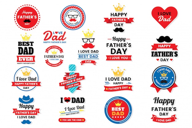 dia dos pais aniversário vetor logotipo para banner