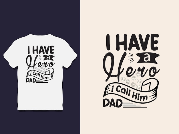 Vetor dia dos pais tipografia camiseta design com vetor