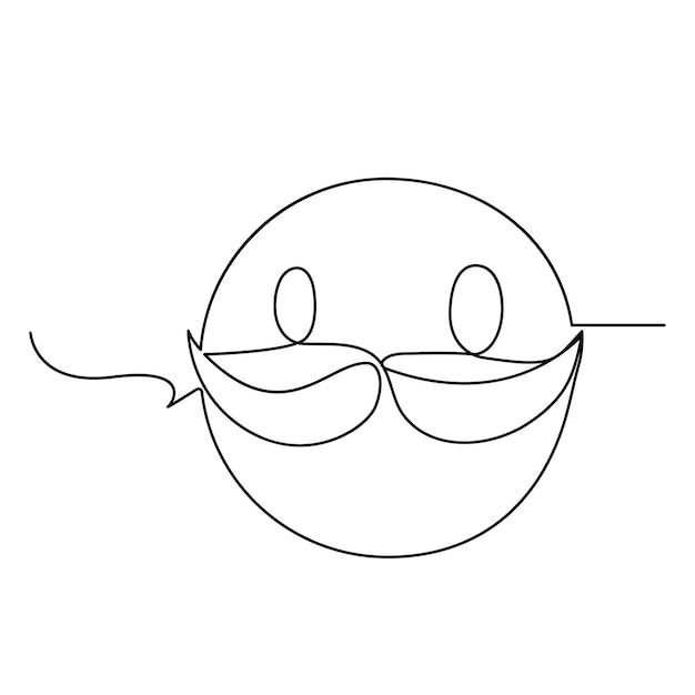 Dia dos tolos de abril contínuo desenho de arte de uma linha desenho vetorial e ilustração