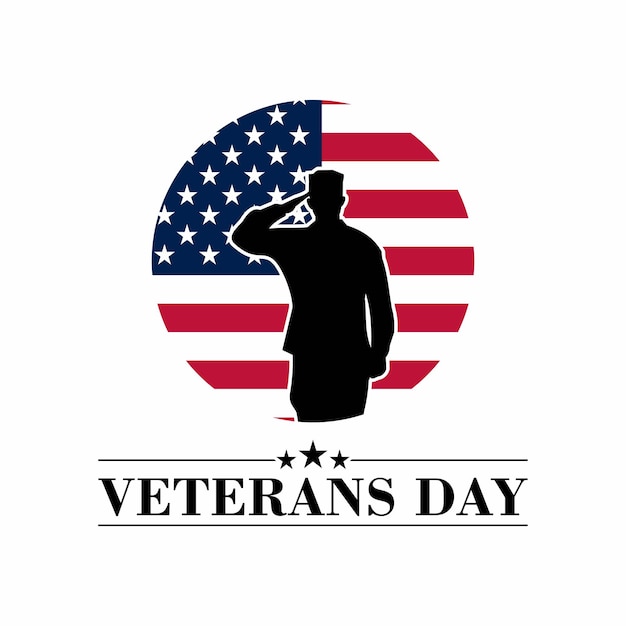Dia dos Veteranos com Army Silhoette