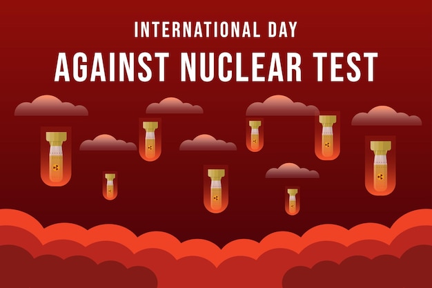 Dia internacional contra a ilustração de teste nuclear