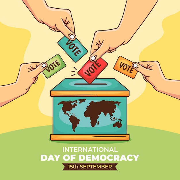 Vetor dia internacional da democracia