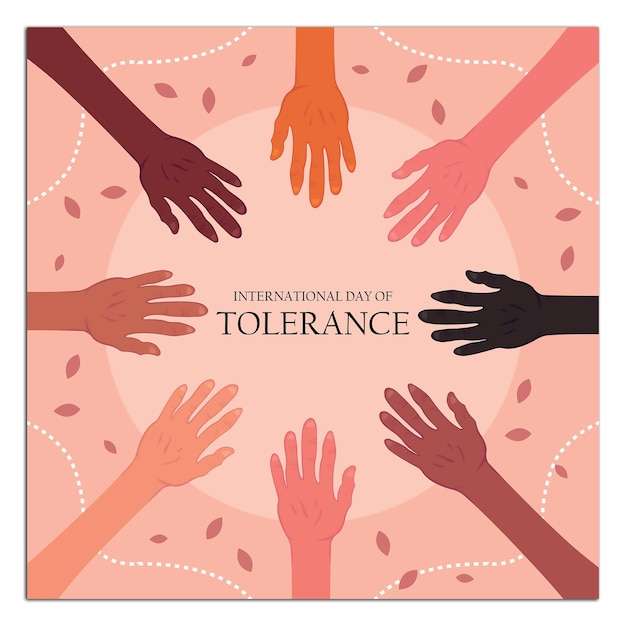 Dia internacional da ilustração do vector de tolerância em_29128443i