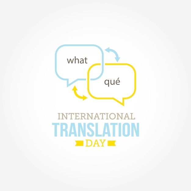 Vetor dia internacional da tradução