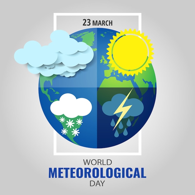 Vetor dia meteorológico mundial