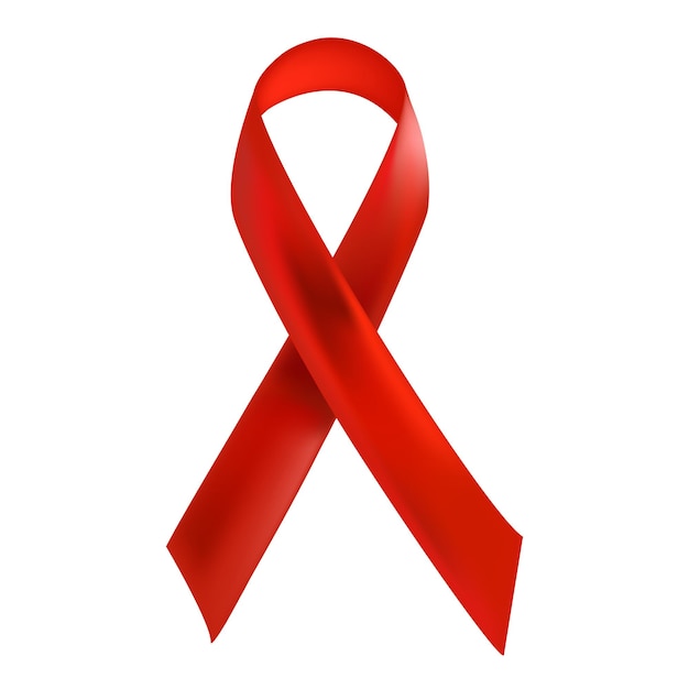 Dia Mundial da AIDS. Fita de conscientização da AIDS para seu projeto.