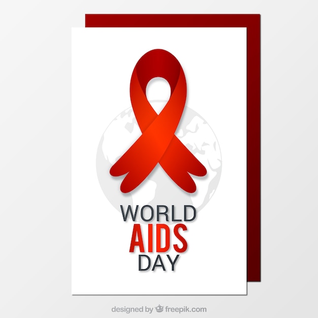 Vetor dia mundial da aids