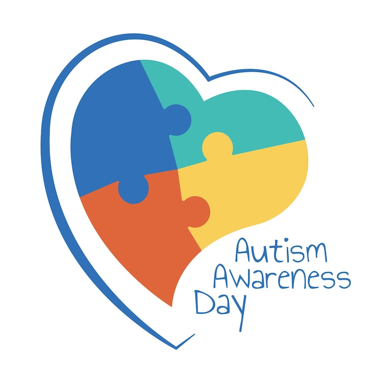 Vetor dia mundial da conscientizaçao sobre o autismo