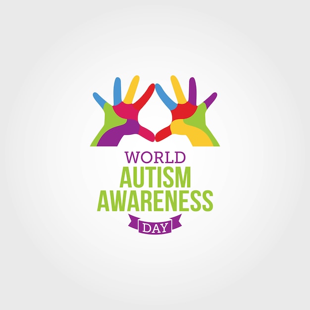 Vetor dia mundial da conscientizaçao sobre o autismo