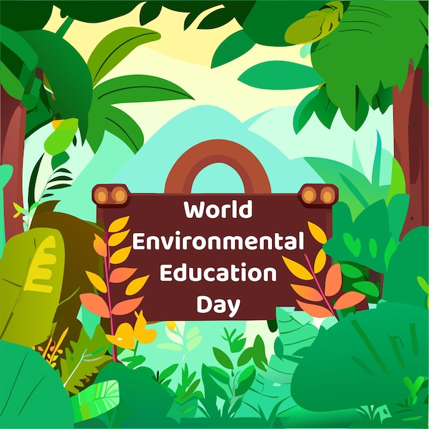 Vetor dia mundial da educação ambiental