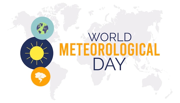 Vetor dia mundial da meteorologia 1