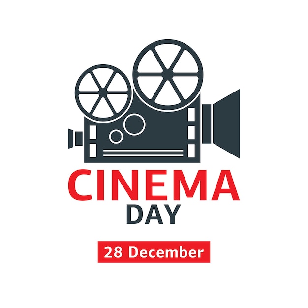 Dia mundial do cinema Vetor Premium