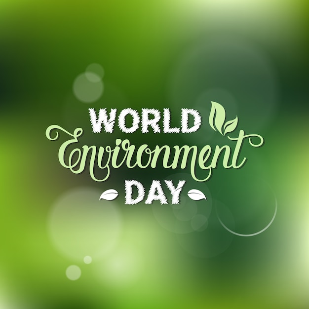Vetor dia mundial do meio ambiente da terra