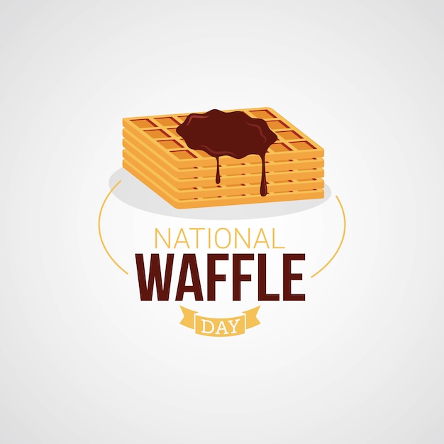 Vetor dia nacional da waffle