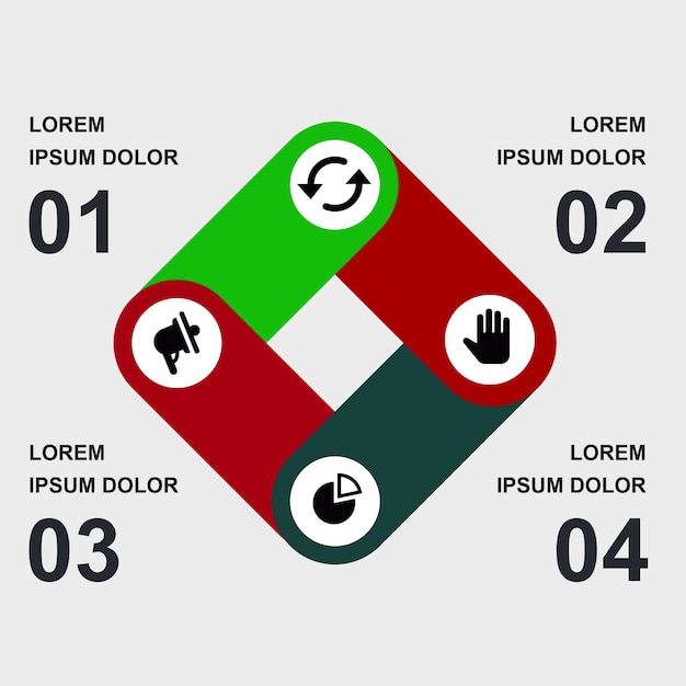 Vetor diagrama infográfico