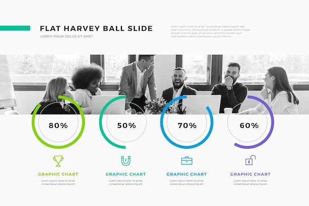 Vetor diagramas de bola de harvey - infográfico