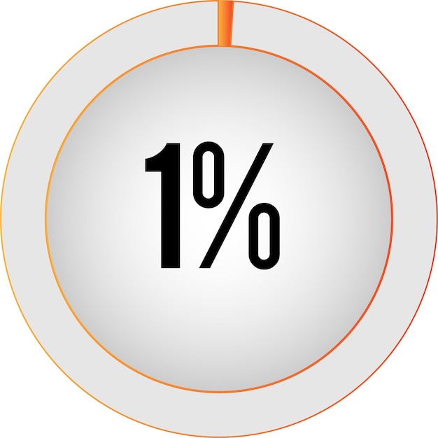 Diagramas de porcentagem de círculo prontos para uso em web design, interface do usuário (ui) ou infográfico