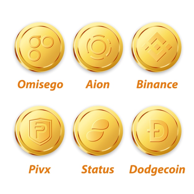 Digital currency vector gold