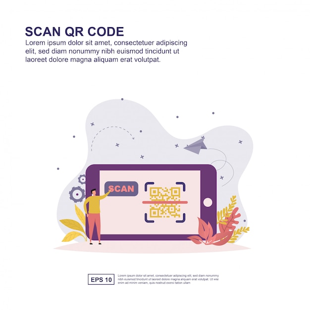 Digitalizar o conceito de código QR
