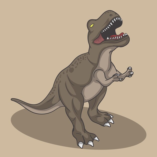 Jogador De Dinossauros Furioso T Rex Que Joga Ilustração do Vetor -  Ilustração de camisa, dino: 170240128