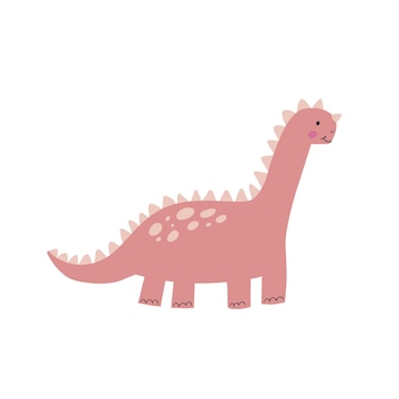 personagem de desenho animado de dinossauro rosa em fundo branco