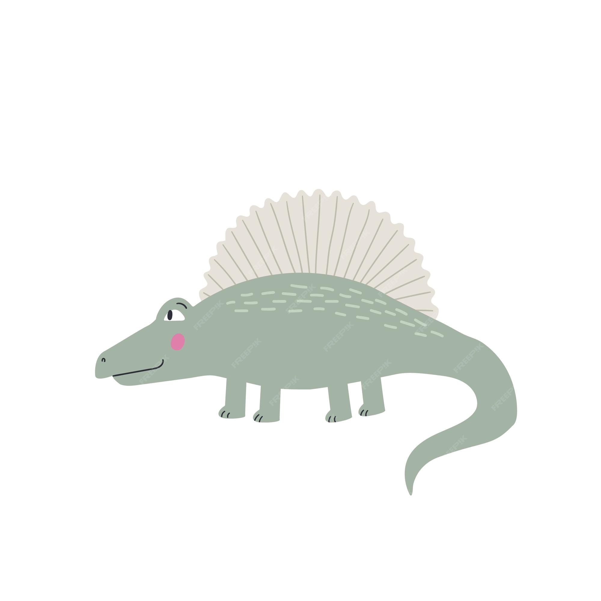 Ilustração De Dinossauro De Desenho Animado Verde, Isolado No Fundo Branco.  Royalty Free SVG, Cliparts, Vetores, e Ilustrações Stock. Image 83167043