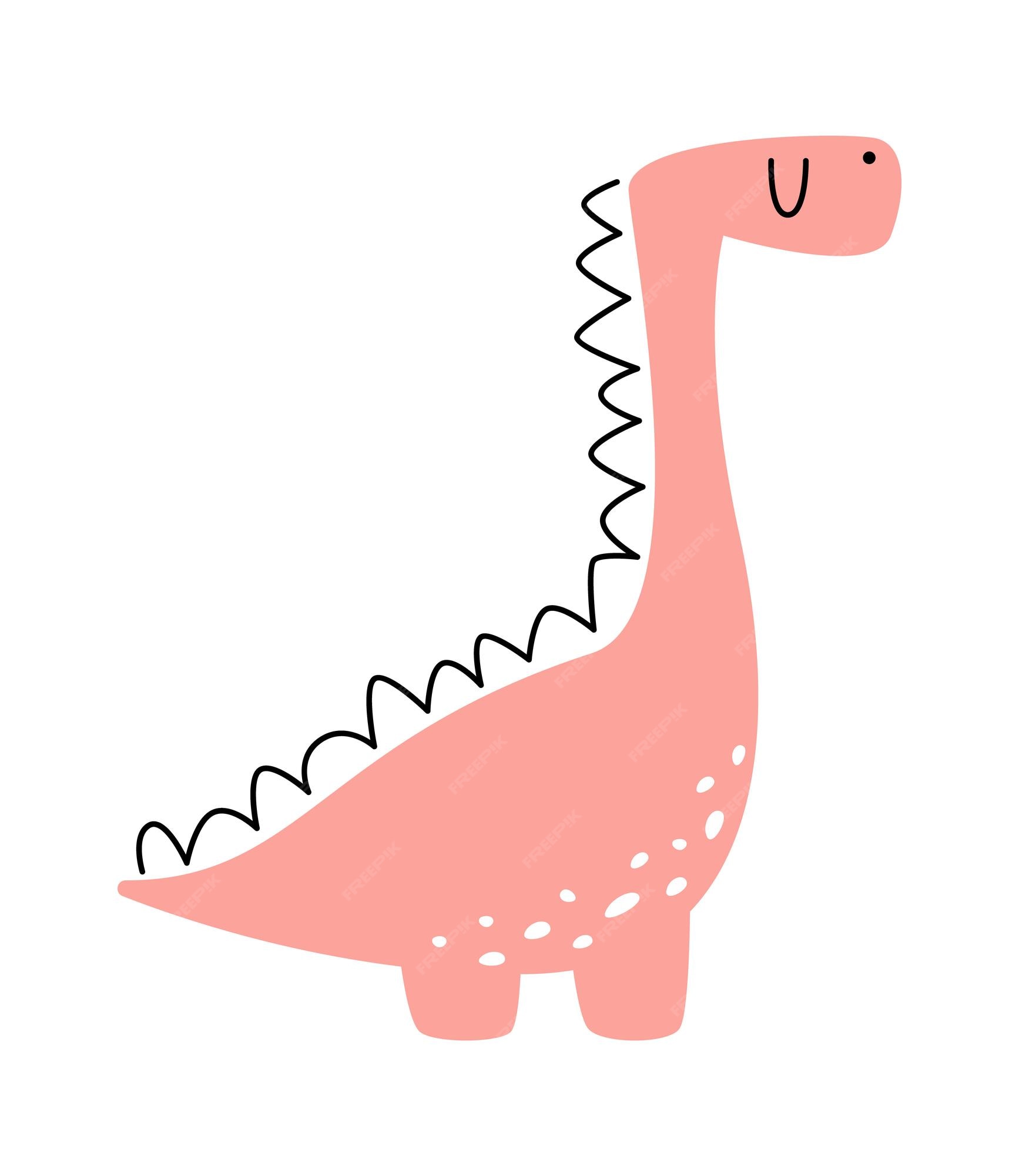 Dinossauro Bonito Com Um Quadro De Mancha No Estilo Simples Desenhado À Mão  Dos Desenhos Animados. Royalty Free SVG, Cliparts, Vetores, e Ilustrações  Stock. Image 172658938