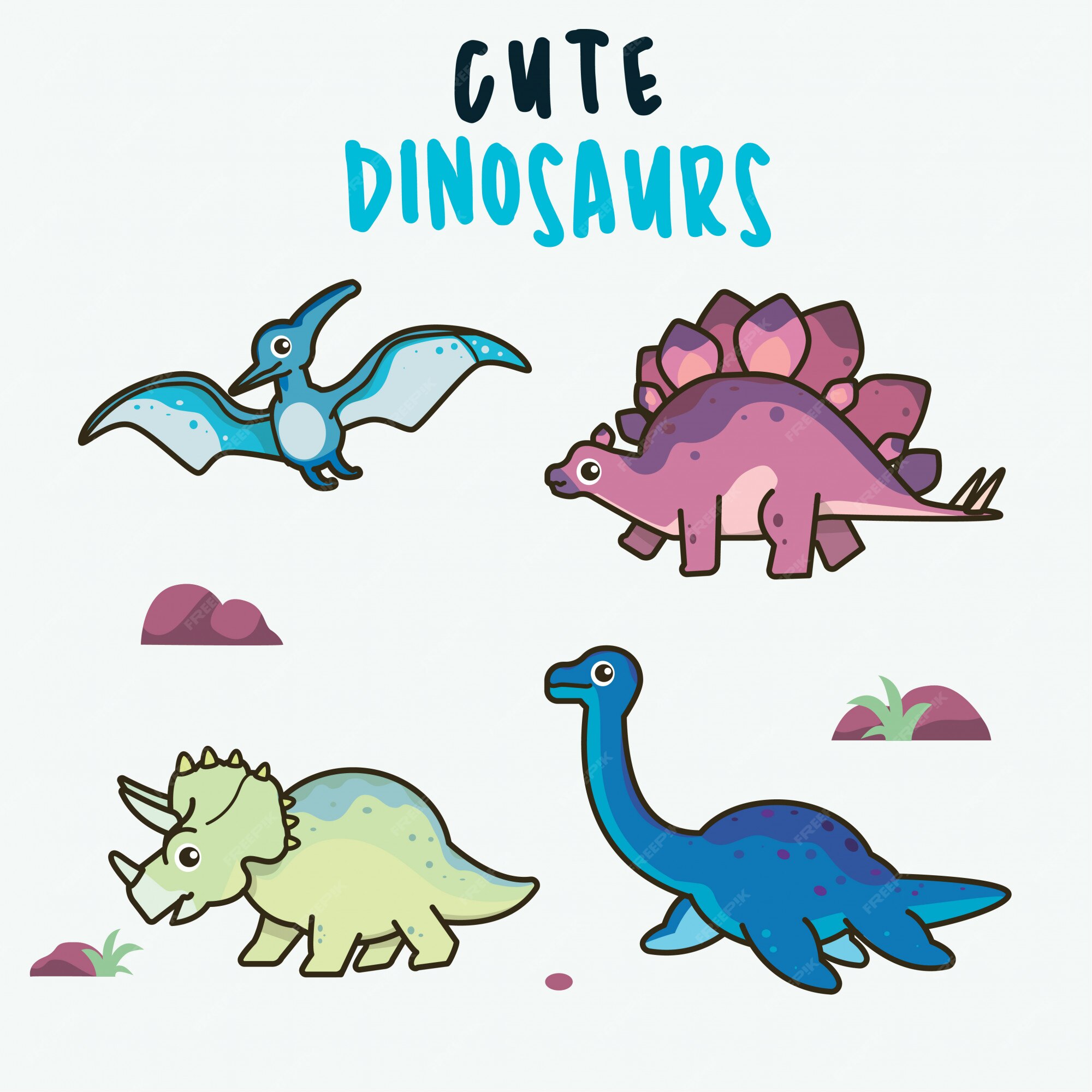 ilustração de dinossauro de bebê fofo. ilustração dos desenhos