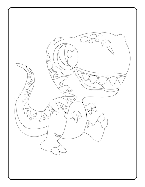 Desenho para Colorir – Animais - Dinossauro - Aula Pronta