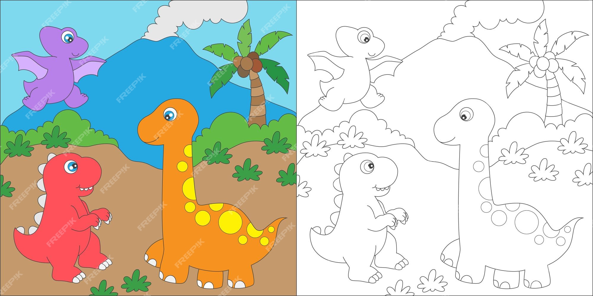 Dinossauros para colorir 244 –  – Desenhos para Colorir