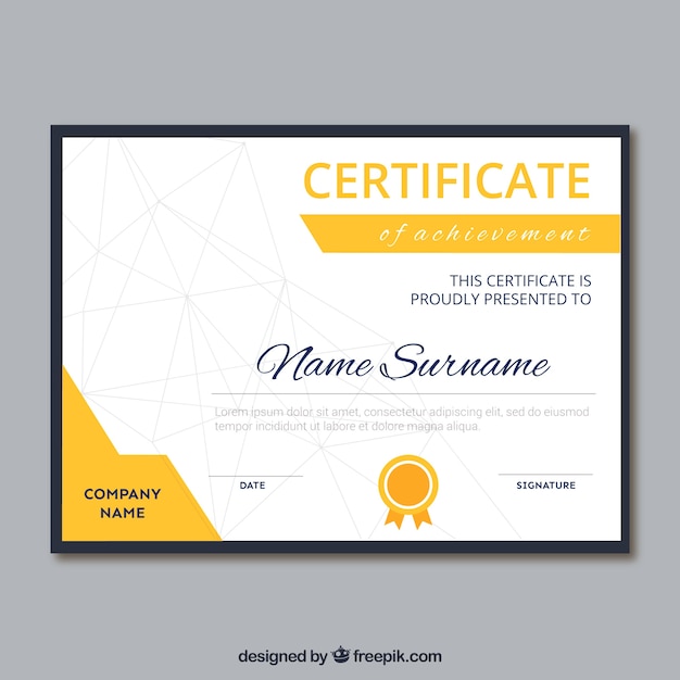diploma geométrico moderno