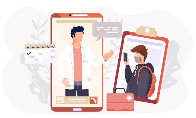 Distanciamento social usando telefone celular em quarentena durante um surto de vírus Prevenção de doenças