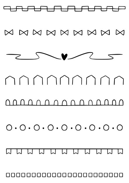 Divisores desenhados à mão