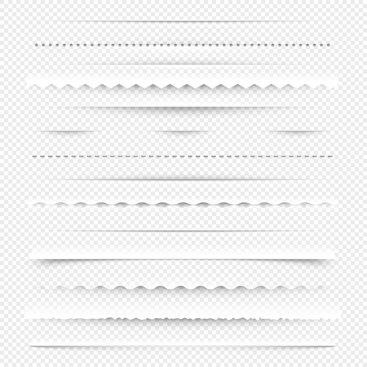 Vetor divisórias horizontais bordas diagonais com furos e lacunas para elementos de linha de ponto branco de design de layout conjunto isolado vetorial de ilustração de separador de furo decorativo de borda