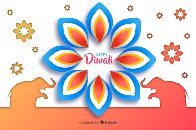 Diwali fundo em estilo de jornal